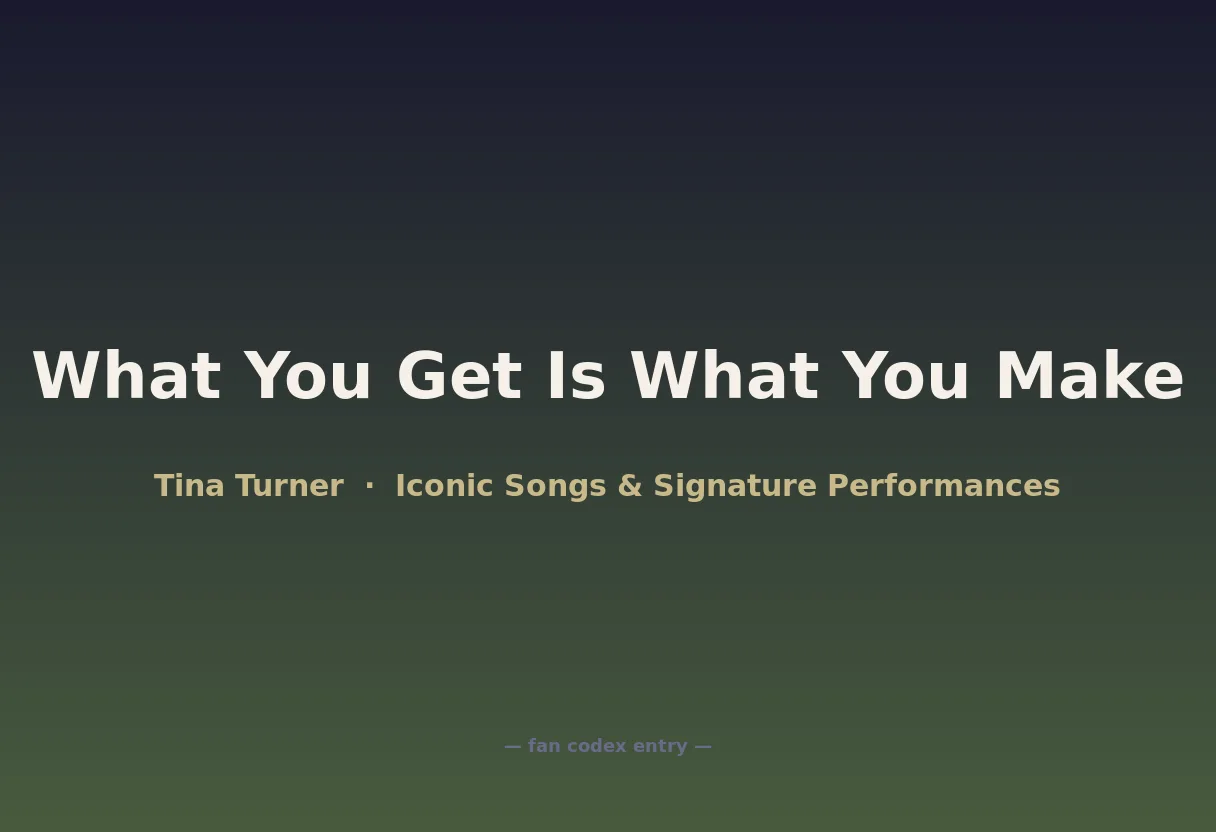 What You Get Is What You Make